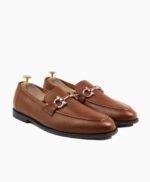 Axminster Tan Leather Loafers