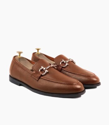 Axminster Tan Leather Loafers