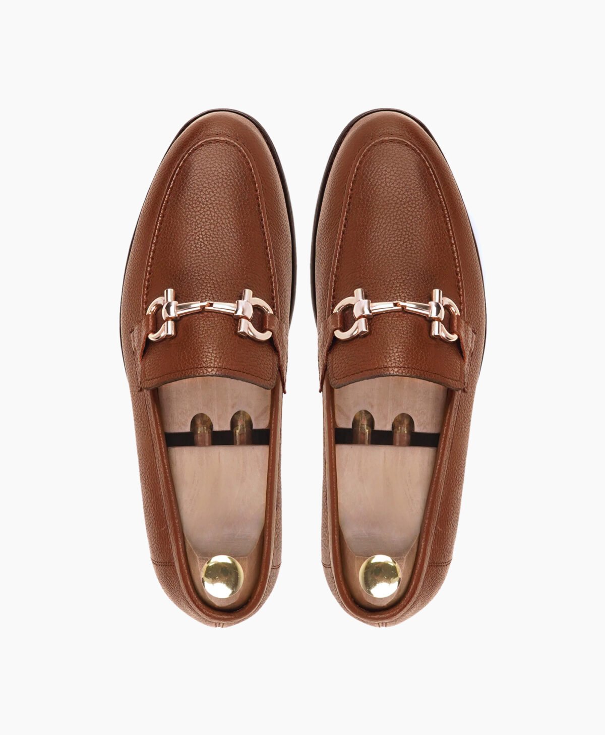 Axminster Tan Leather Loafers