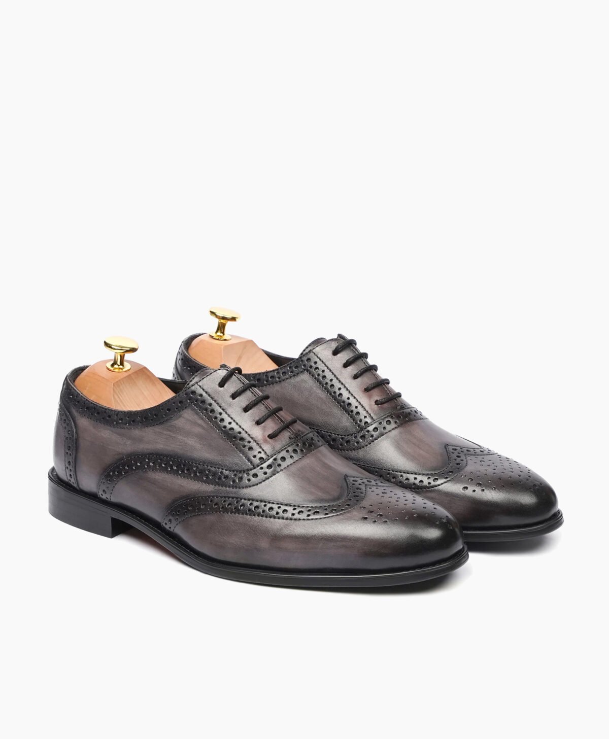 Aylesbury Oxford Burnish Gray Leather Shoes Aylesbury Oxford Burnish Gray Leather Shoes