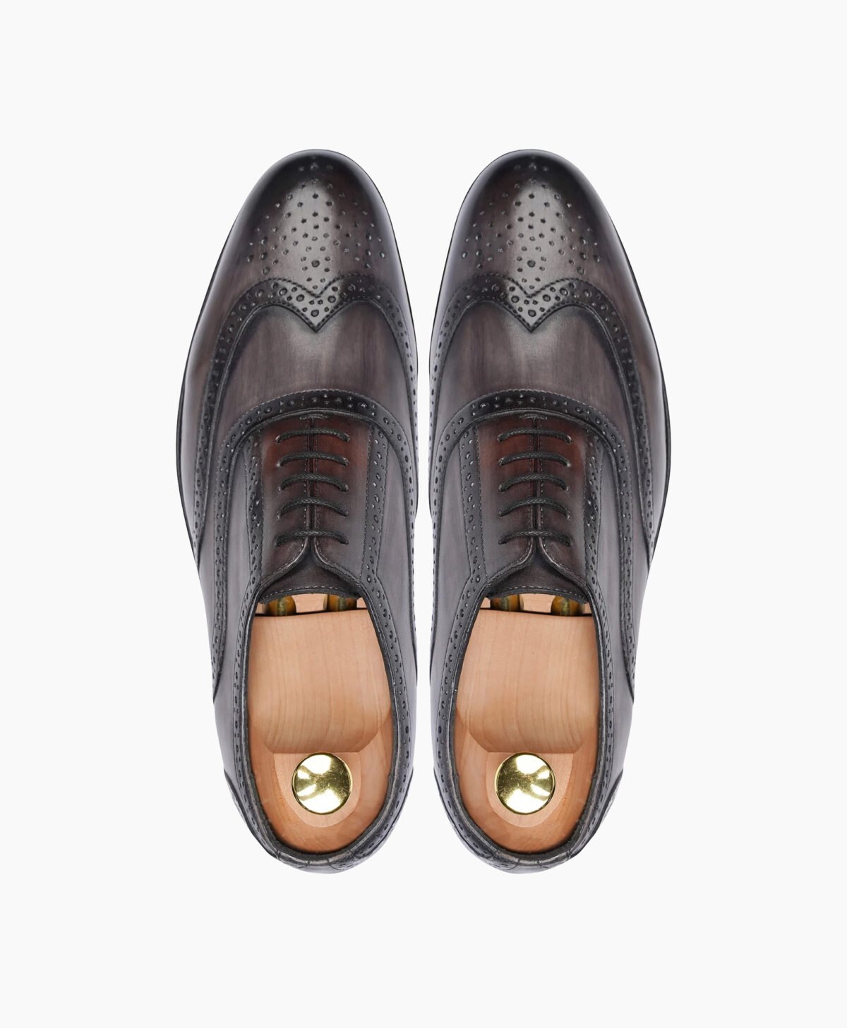 Aylesbury Oxford Burnish Gray Leather Shoes Aylesbury Oxford Burnish Gray Leather Shoes