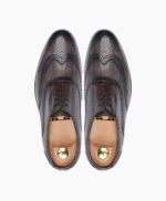 Aylesbury Oxford Burnish Gray Leather Shoes