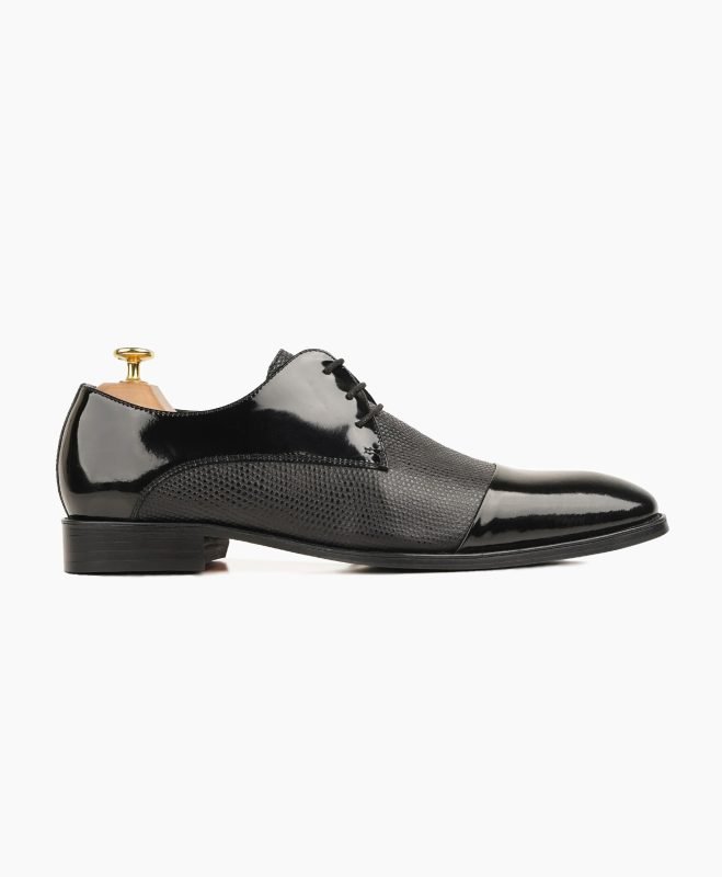 Belper Derby Black Patent Leather Shoes