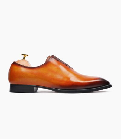 Bideford Wholecut Burnish Tan Leather Shoes