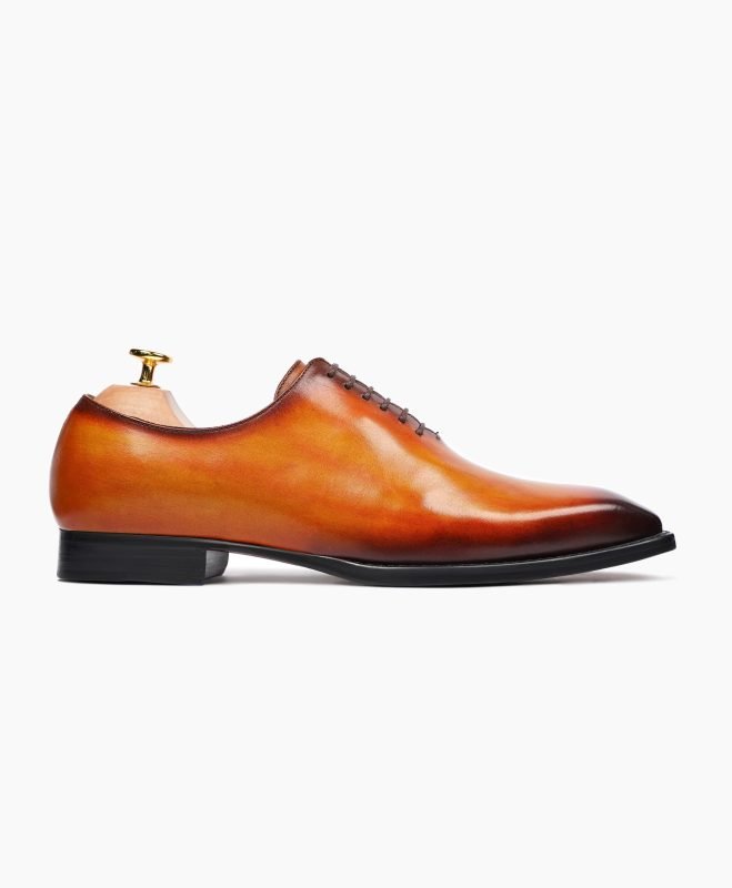 Bideford Wholecut Burnish Tan Leather Shoes