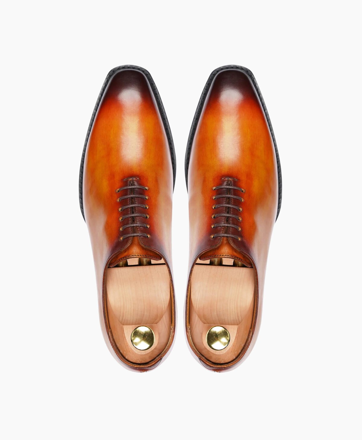 Bideford Wholecut Burnish Tan Leather Shoes