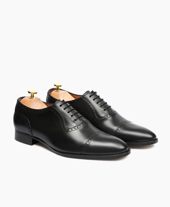 Bodmin Oxford Black Leather Shoes