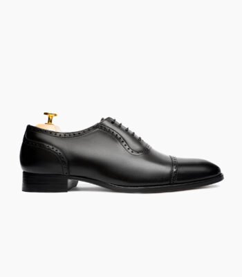 Bodmin Oxford Black Leather Shoes