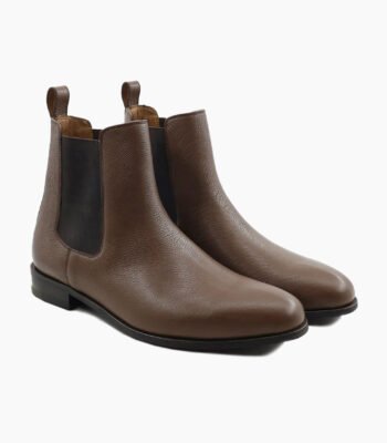 Carlisle Chelsea Brown Leather Boot
