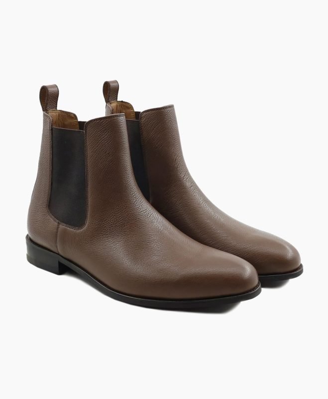 Carlisle Chelsea Brown Leather Boot