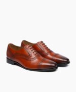 Chester Oxford Tan Brown Leather Shoes