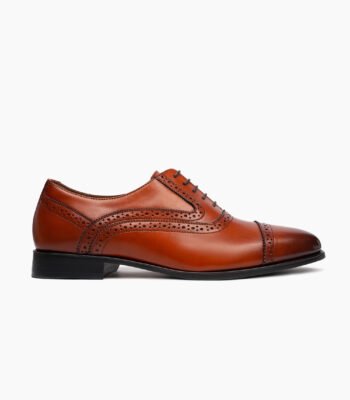 Chester Oxford Tan Brown Leather Shoes