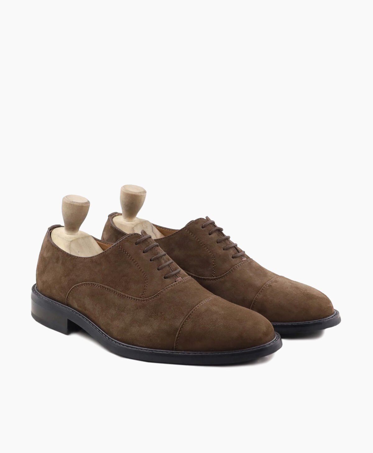 Congleton Oxford Dark Brown Suede Leather Shoes