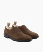 Congleton Oxford Dark Brown Suede Leather Shoes