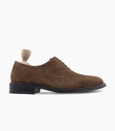 Congleton Oxford Dark Brown Suede Leather Shoes
