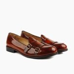 Dartmouth Double Monkstrap Brown Leather Shoes
