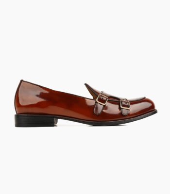 Dartmouth Double Monkstrap Brown Leather Shoes
