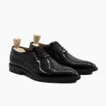 Eastbourne Wholecut Black Patent Leather Shoes