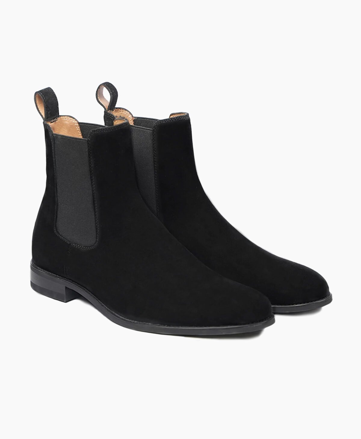 Eden Chelsea Black Suede Leather Boot