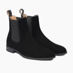 Eden Chelsea Black Suede Leather Boot