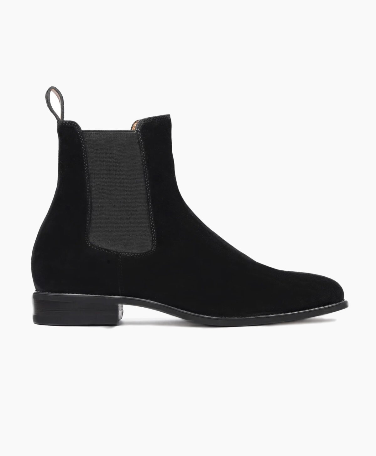 Eden Chelsea Black Suede Leather Boot