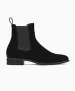 Eden Chelsea Black Suede Leather Boot