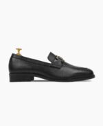 Exeter Black Leather Loafers
