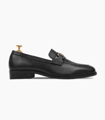 Exeter Black Leather Loafers