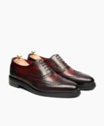 Falmouth Oxford Brown Burgundy Leather Shoes