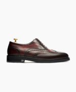 Falmouth Oxford Brown Burgundy Leather Shoes