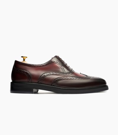 Falmouth Oxford Brown Burgundy Leather Shoes