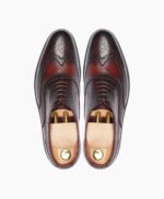 Falmouth Oxford Brown Burgundy Leather Shoes