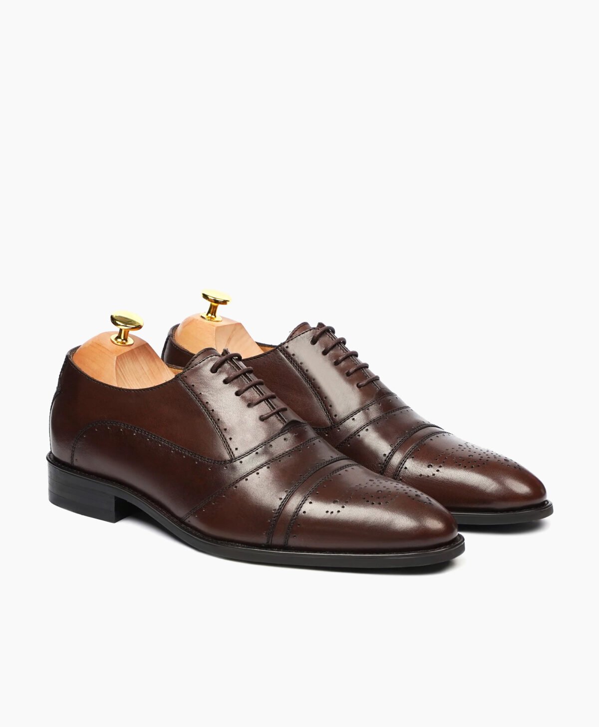 Fenland Oxford Dark Brown Leather Shoes