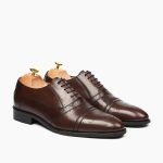 Fenland Oxford Dark Brown Leather Shoes