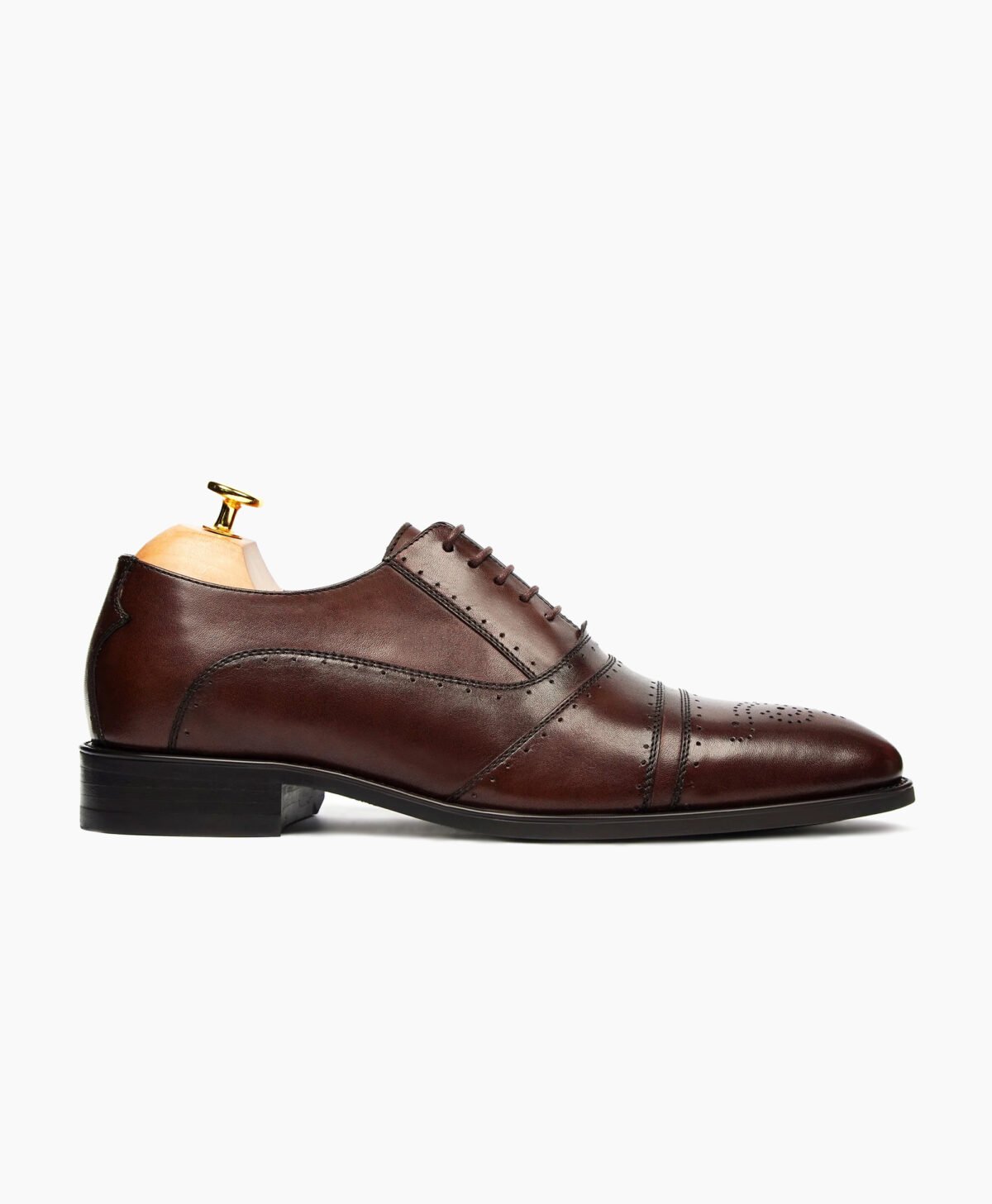 Fenland Oxford Dark Brown Leather Shoes