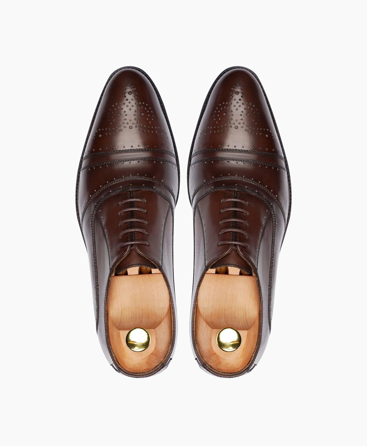 Fenland Oxford Dark Brown Leather Shoes