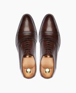 Fenland Oxford Dark Brown Leather Shoes