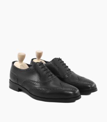 Huntingdon Oxford Black Leather Shoes