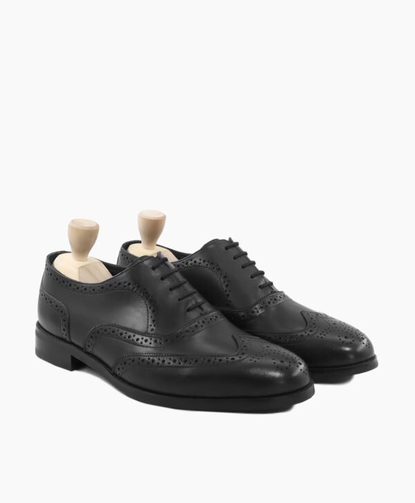 Huntingdon Oxford Black Leather Shoes