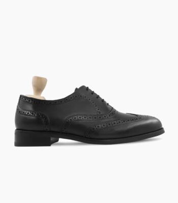 Huntingdon Oxford Black Leather Shoes