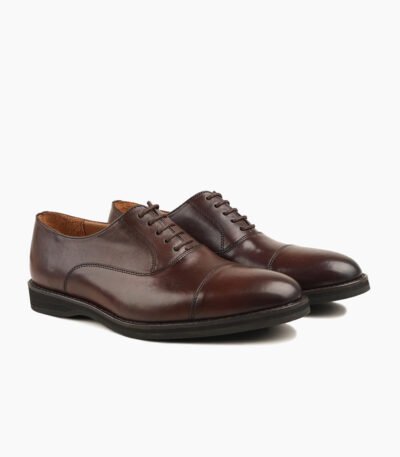 Launceston Oxford Dark Brown Leather Shoes