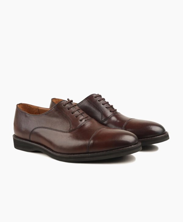 Launceston Oxford Dark Brown Leather Shoes