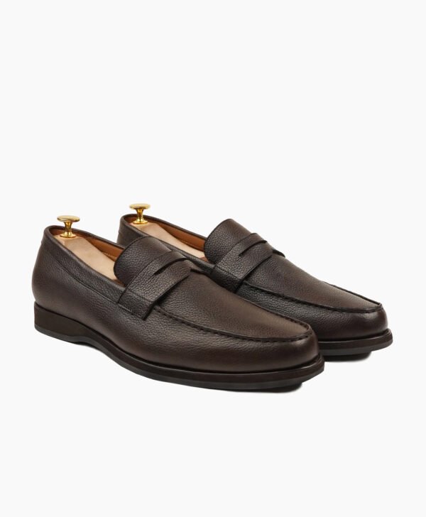 Lynton Dark Brown Leather Loafers