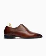 Macclesfield Oxford Reddish Brown Leather Shoes