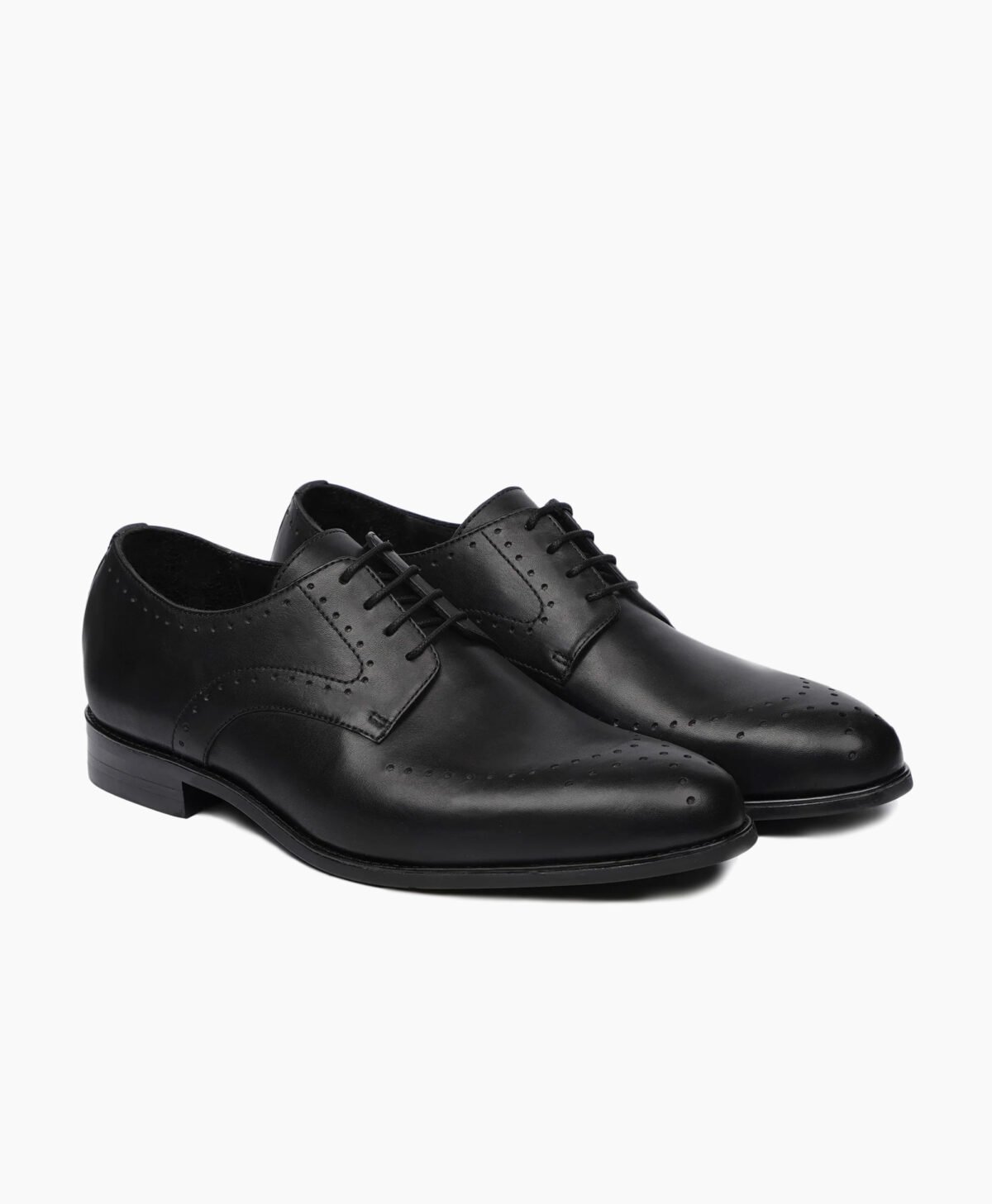 Matlock Derby Black Leather Shoes