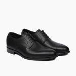 Matlock Derby Black Leather Shoes