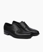 Matlock Derby Black Leather Shoes