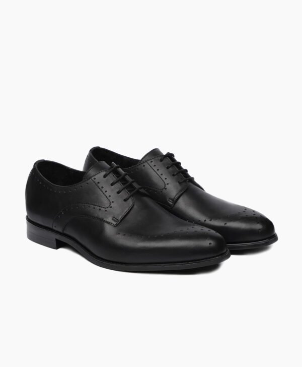 Matlock Derby Black Leather Shoes