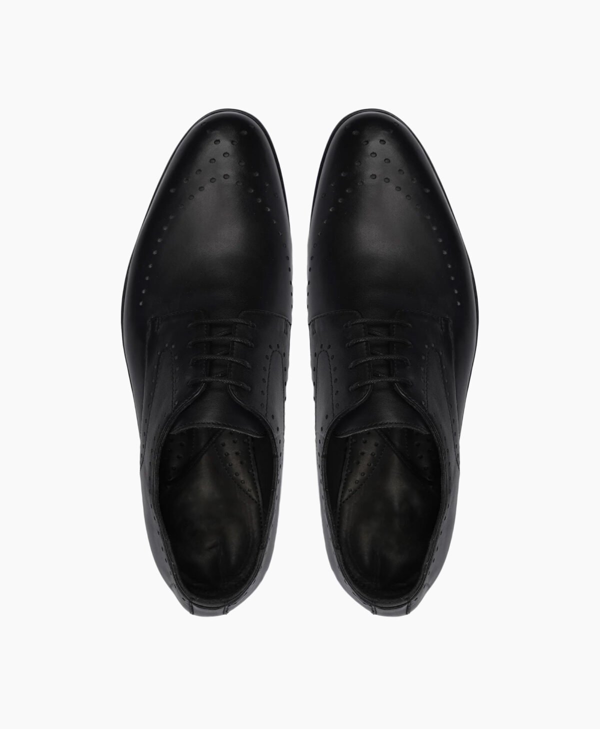Matlock Derby Black Leather Shoes