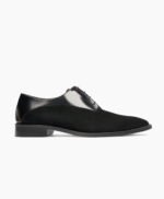 Nantwich Oxford Fusion Of Black Suede Leather Shoes